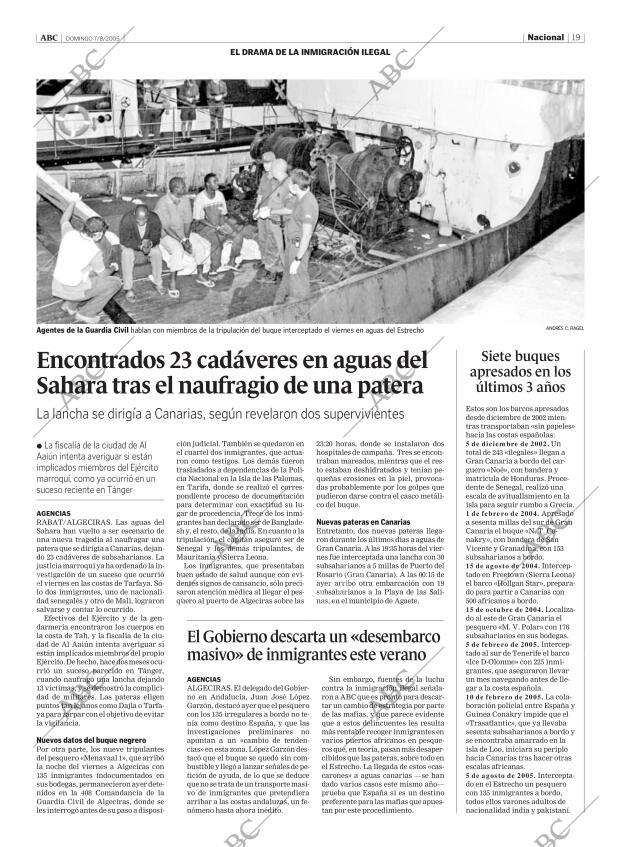 ABC MADRID 07-08-2005 página 19