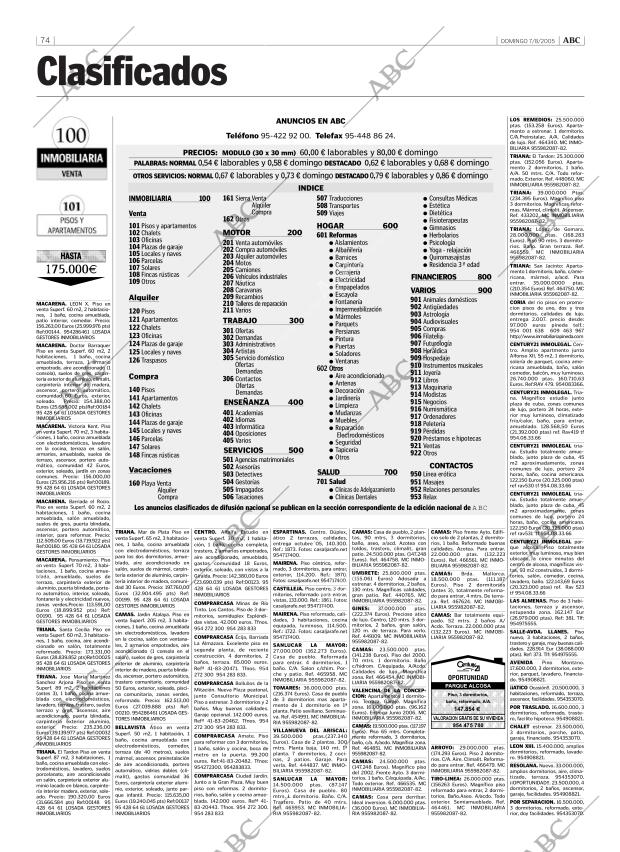 ABC SEVILLA 07-08-2005 página 74