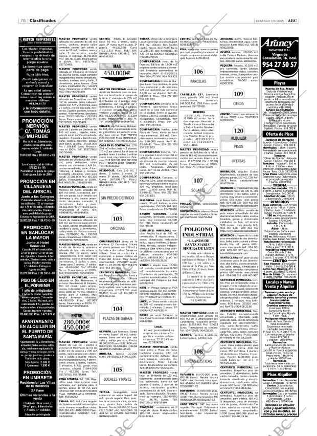 ABC SEVILLA 07-08-2005 página 78