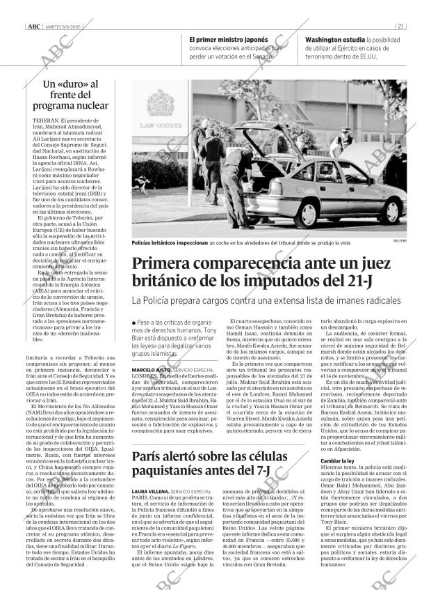 ABC MADRID 09-08-2005 página 21