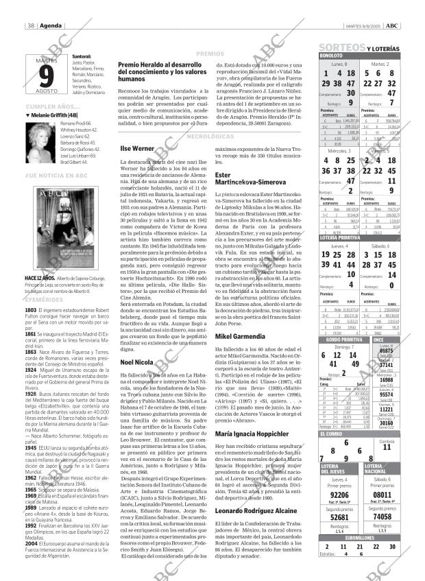 ABC MADRID 09-08-2005 página 38