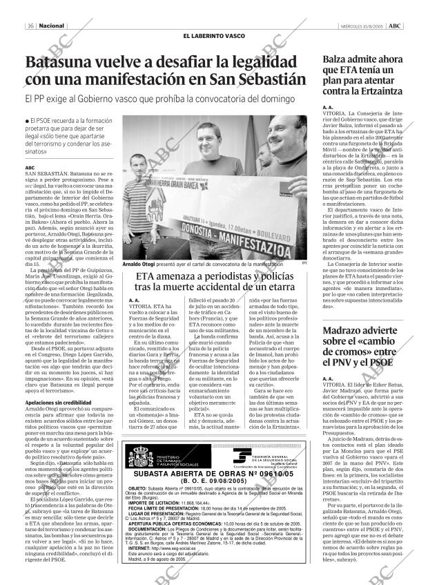 ABC MADRID 10-08-2005 página 16
