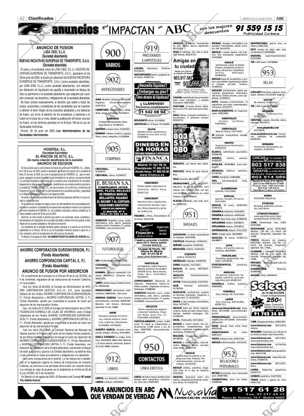 ABC MADRID 10-08-2005 página 62