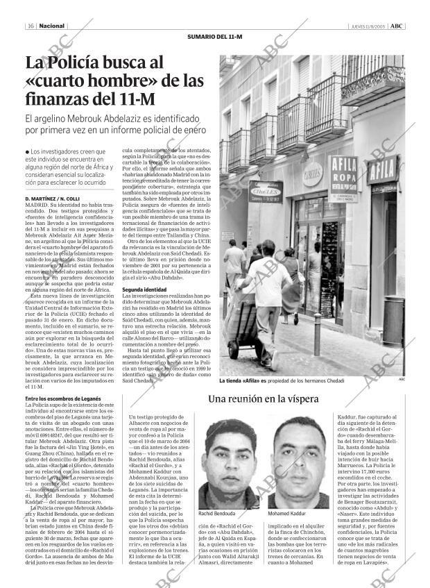 ABC MADRID 11-08-2005 página 16