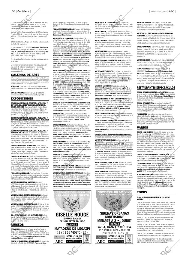 ABC MADRID 12-08-2005 página 58