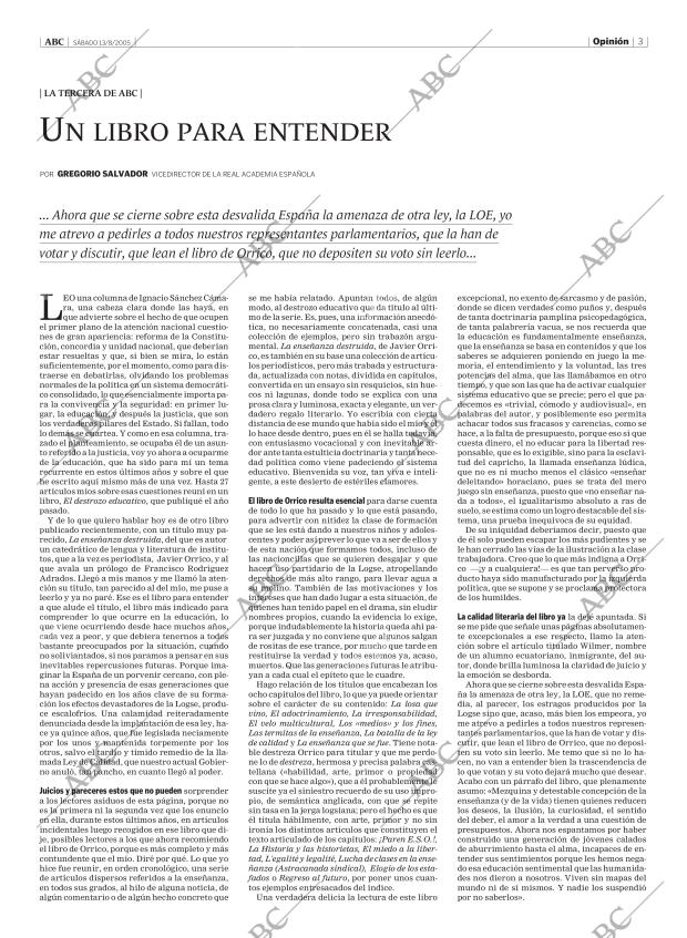 ABC MADRID 13-08-2005 página 3