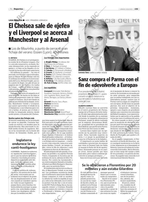 ABC MADRID 13-08-2005 página 76