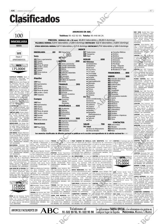 ABC SEVILLA 13-08-2005 página 67