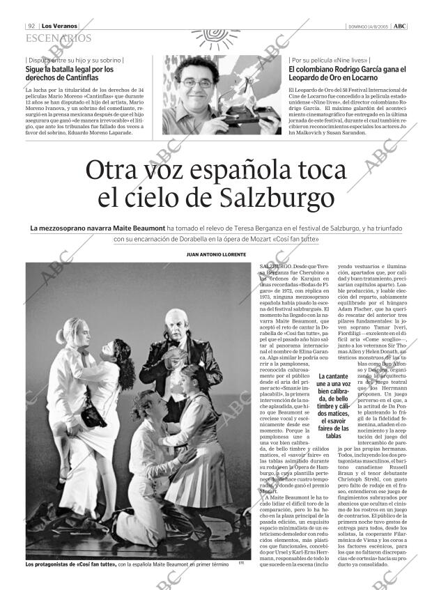 ABC MADRID 14-08-2005 página 92