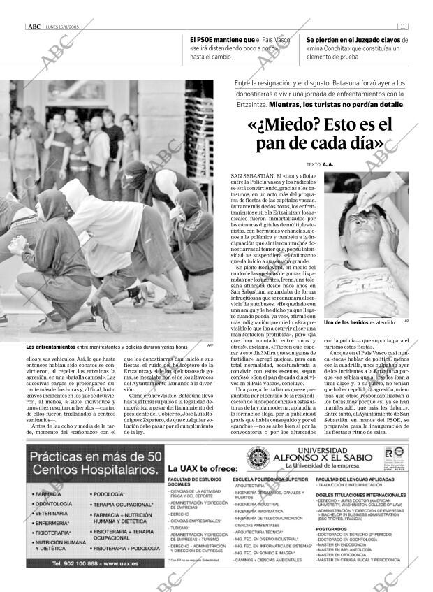 ABC MADRID 15-08-2005 página 11