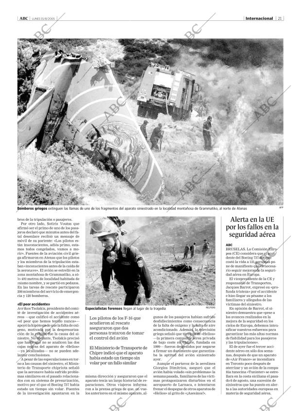 ABC MADRID 15-08-2005 página 21