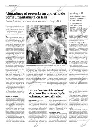 ABC MADRID 15-08-2005 página 22