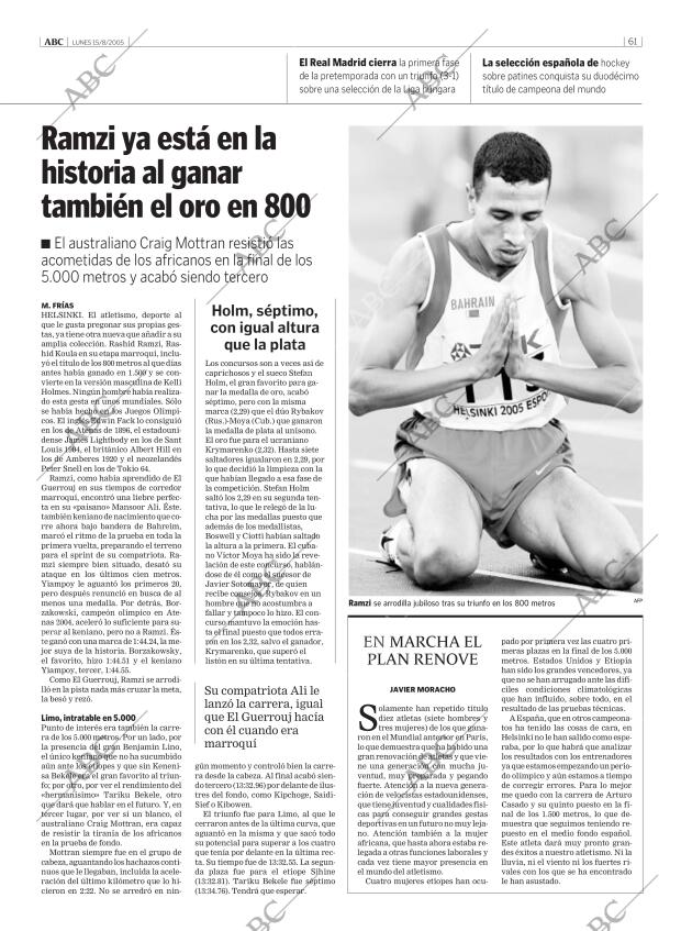 ABC MADRID 15-08-2005 página 61