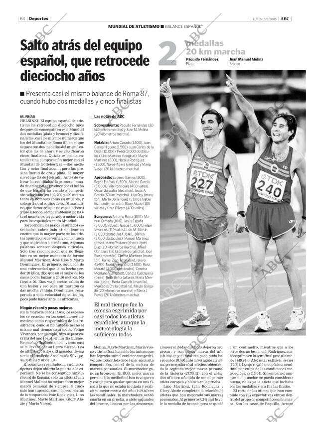 ABC MADRID 15-08-2005 página 64