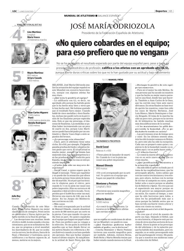 ABC MADRID 15-08-2005 página 65