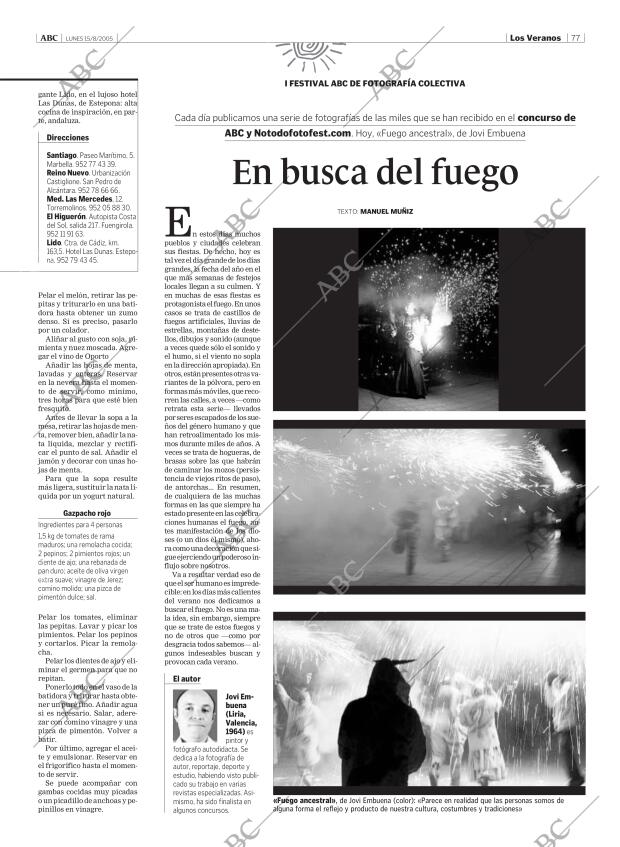 ABC MADRID 15-08-2005 página 77