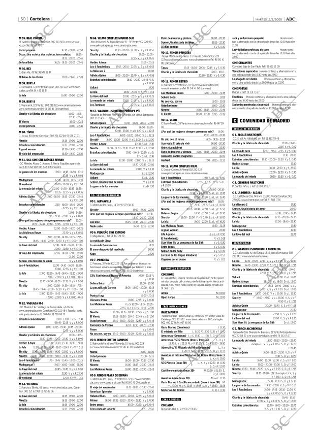 ABC MADRID 16-08-2005 página 50