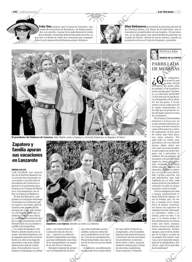 ABC MADRID 16-08-2005 página 77