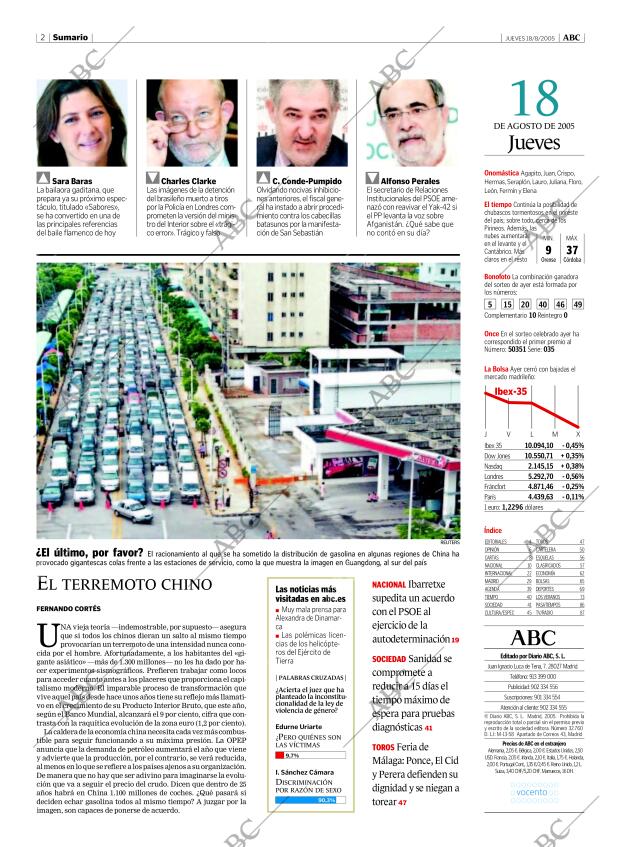ABC MADRID 18-08-2005 página 2