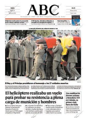 ABC MADRID 19-08-2005 página 1