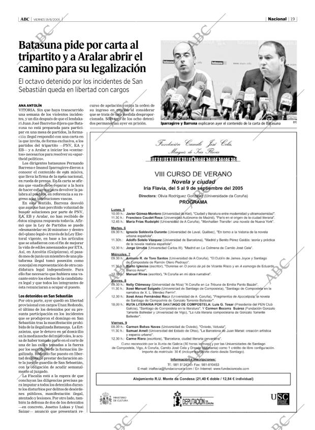ABC MADRID 19-08-2005 página 19