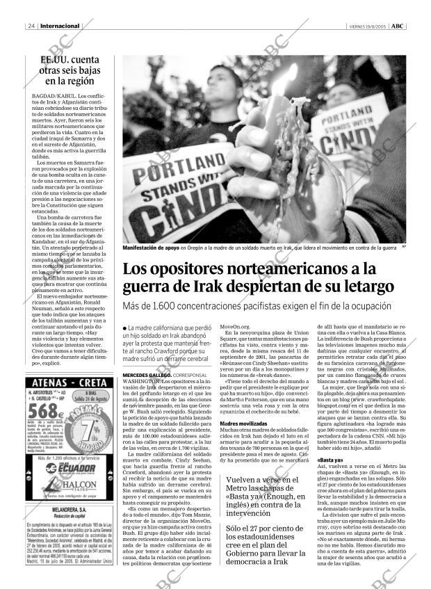 ABC MADRID 19-08-2005 página 24
