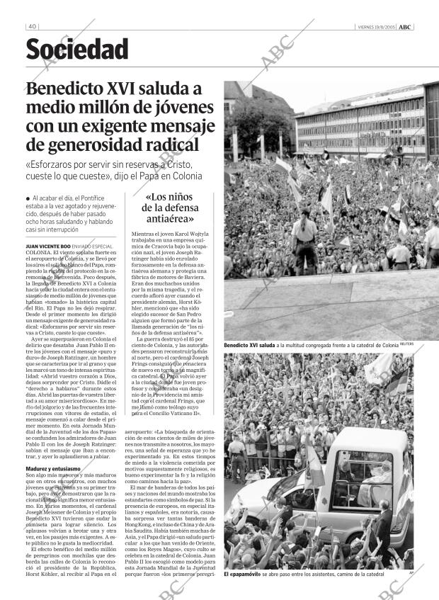 ABC MADRID 19-08-2005 página 40