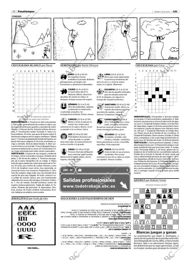 ABC MADRID 19-08-2005 página 98