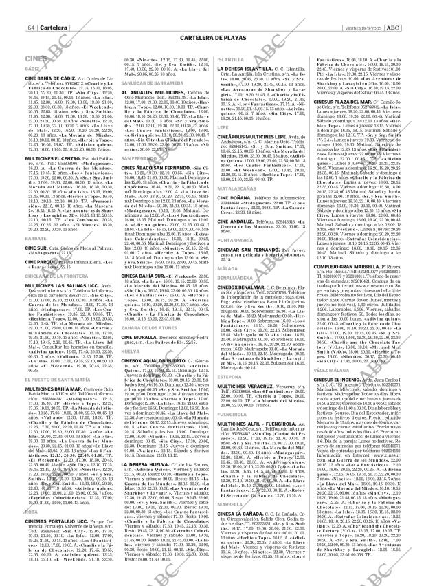 ABC SEVILLA 19-08-2005 página 64