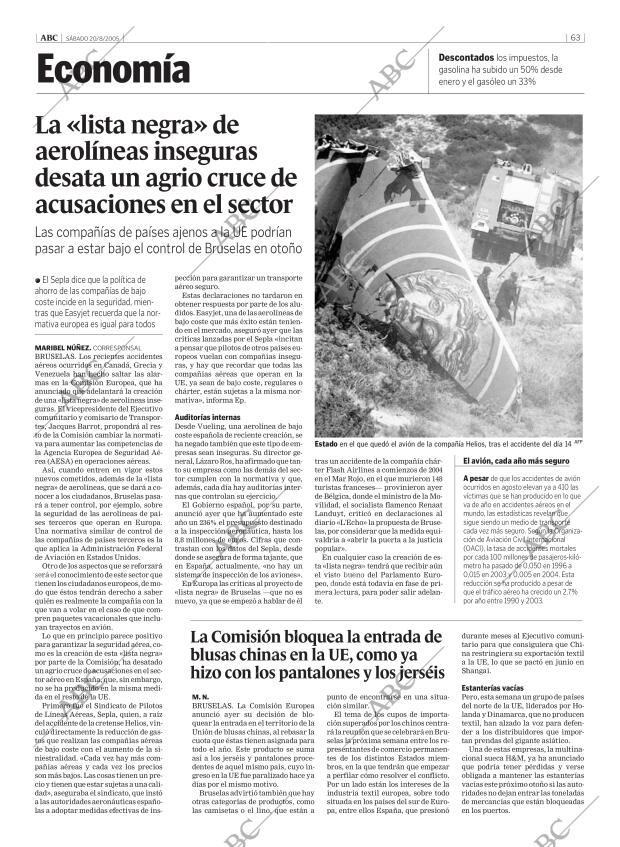 ABC MADRID 20-08-2005 página 63