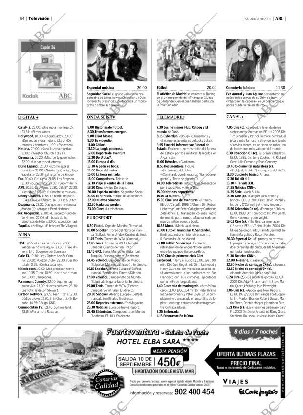 ABC MADRID 20-08-2005 página 94