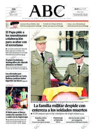 ABC SEVILLA 21-08-2005 página 1