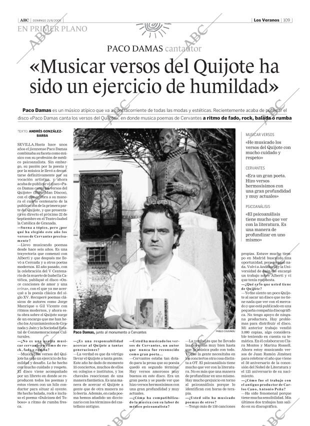 ABC SEVILLA 21-08-2005 página 109