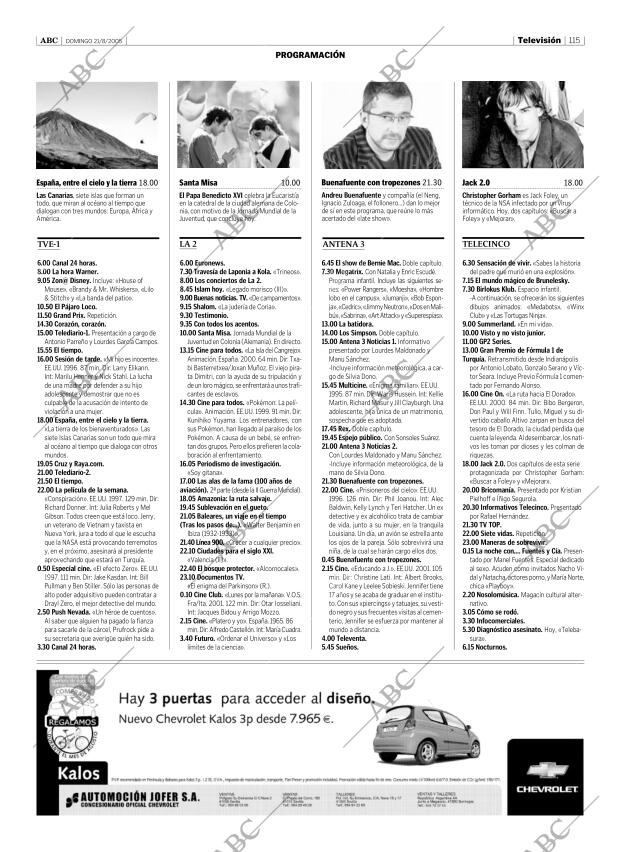ABC SEVILLA 21-08-2005 página 115