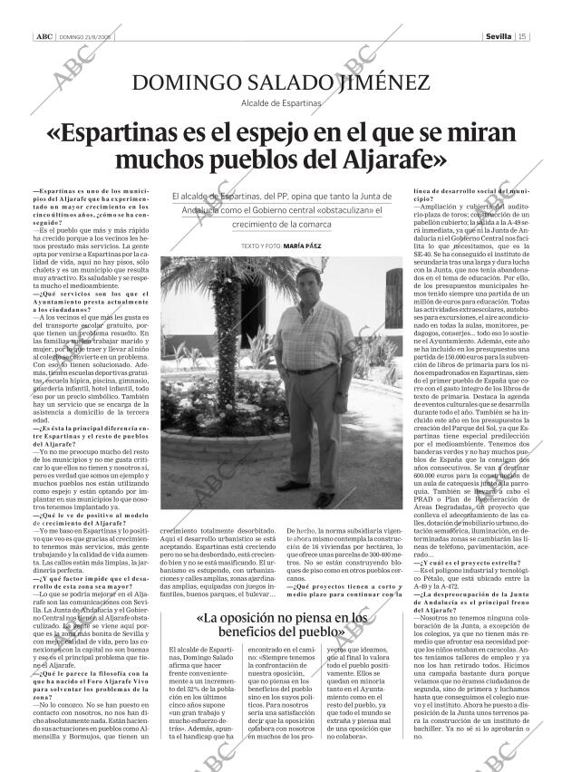 ABC SEVILLA 21-08-2005 página 15