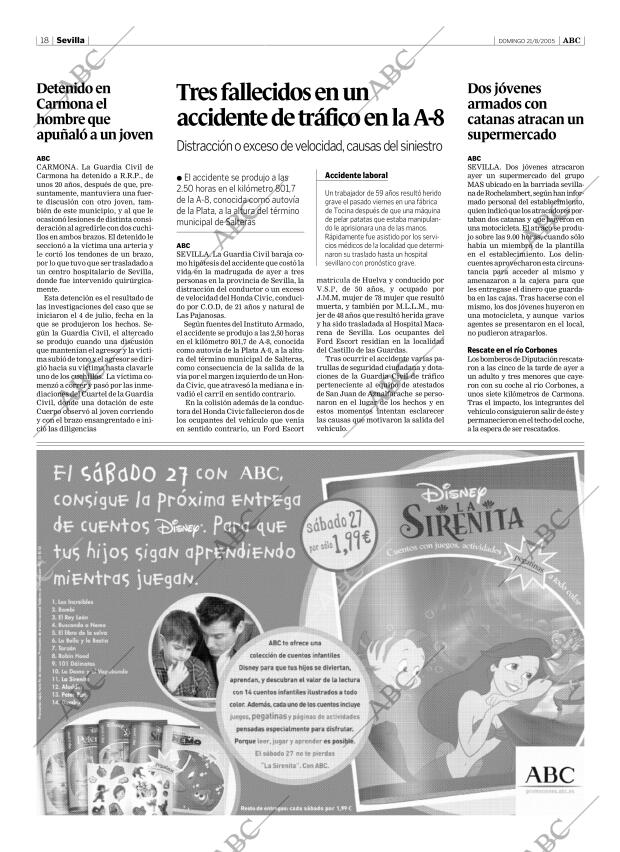 ABC SEVILLA 21-08-2005 página 18