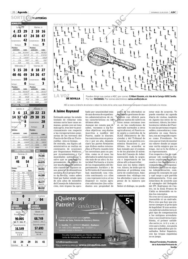 ABC SEVILLA 21-08-2005 página 26