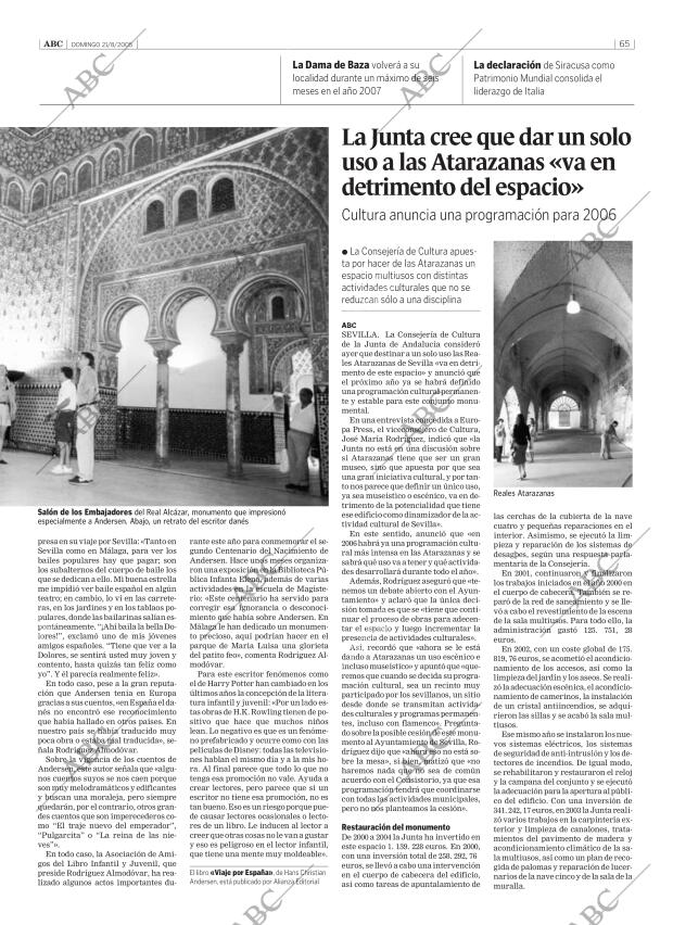 ABC SEVILLA 21-08-2005 página 65