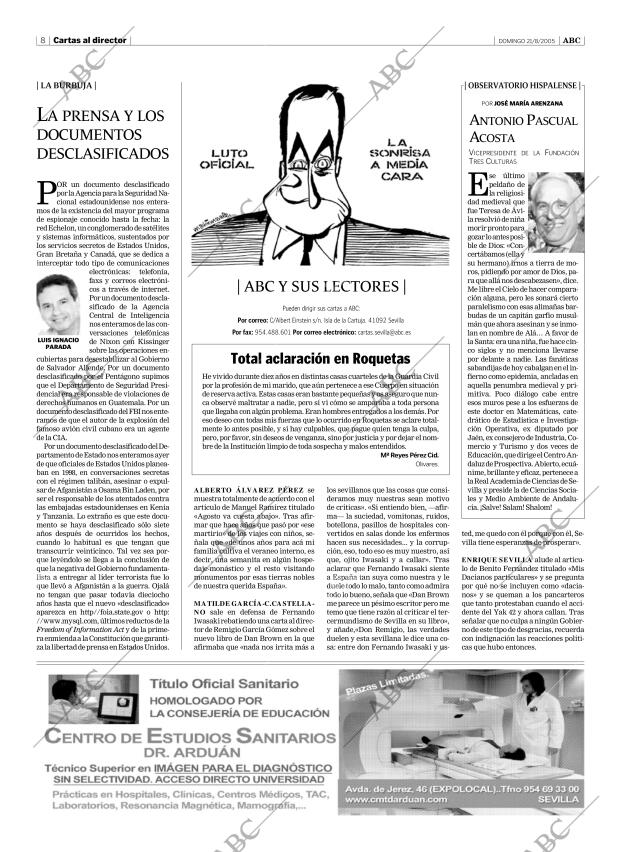 ABC SEVILLA 21-08-2005 página 8