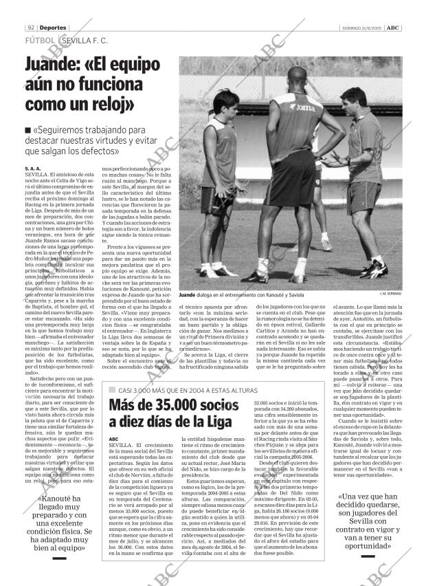 ABC SEVILLA 21-08-2005 página 92