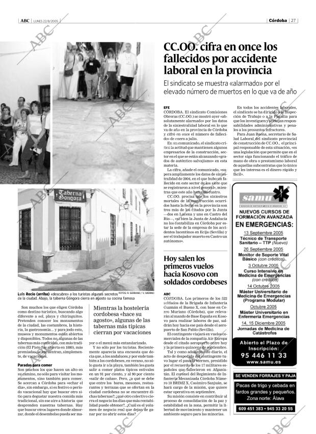 ABC CORDOBA 22-08-2005 página 27
