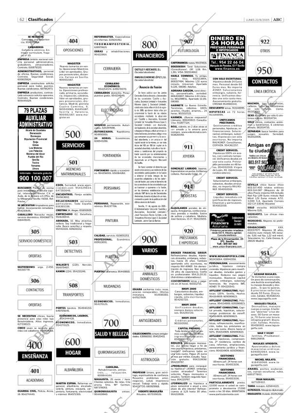 ABC SEVILLA 22-08-2005 página 62