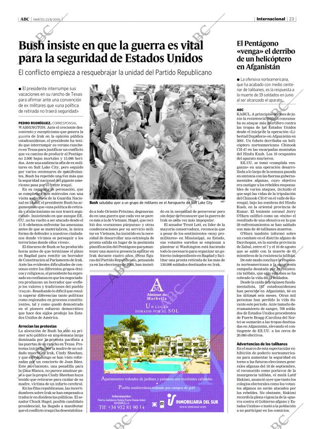 ABC MADRID 23-08-2005 página 23