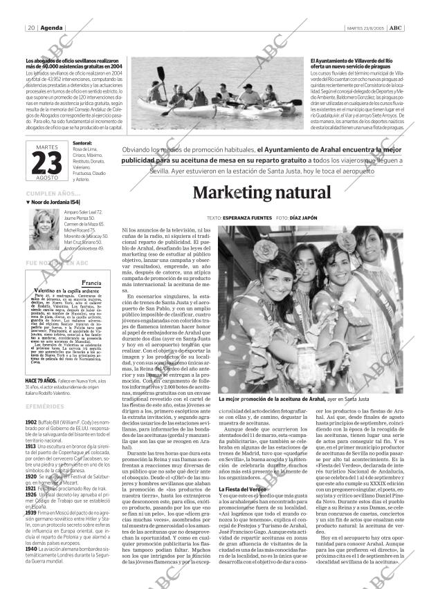 ABC SEVILLA 23-08-2005 página 20