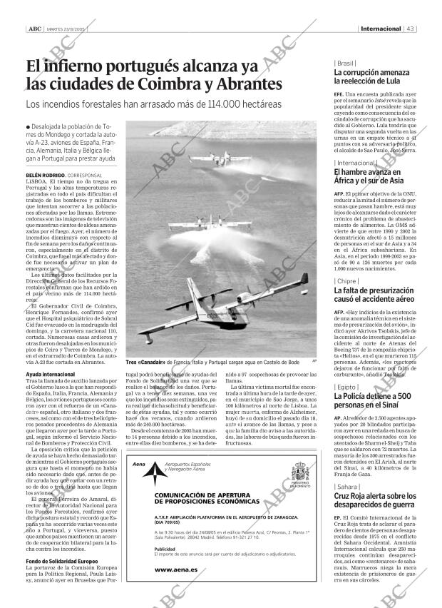 ABC SEVILLA 23-08-2005 página 43