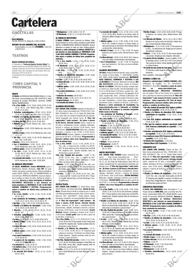 ABC SEVILLA 23-08-2005 página 54