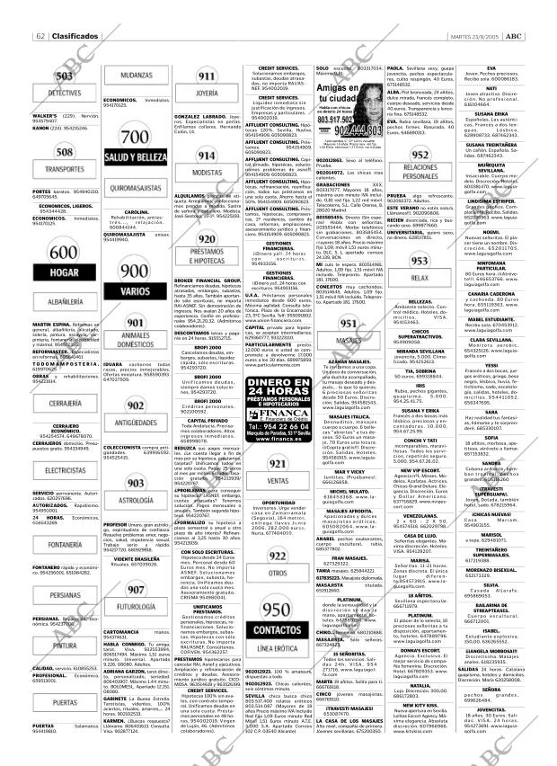 ABC SEVILLA 23-08-2005 página 62