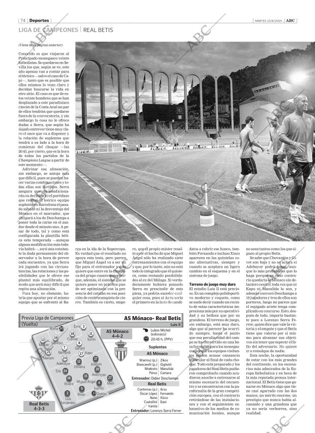 ABC SEVILLA 23-08-2005 página 74
