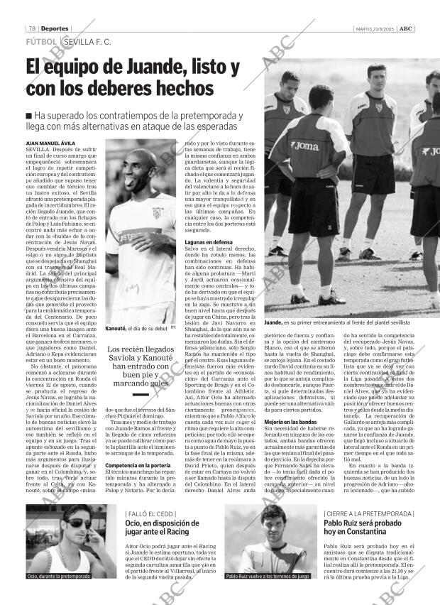 ABC SEVILLA 23-08-2005 página 78