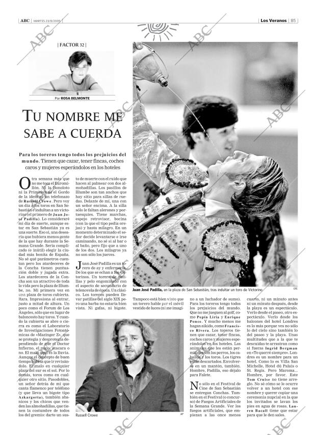 ABC SEVILLA 23-08-2005 página 85